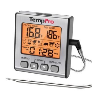TempPro Digital Meat Thermometer (1-Probe Backlit)